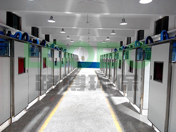 山東工程技師學院焊接車間排煙系統竣工