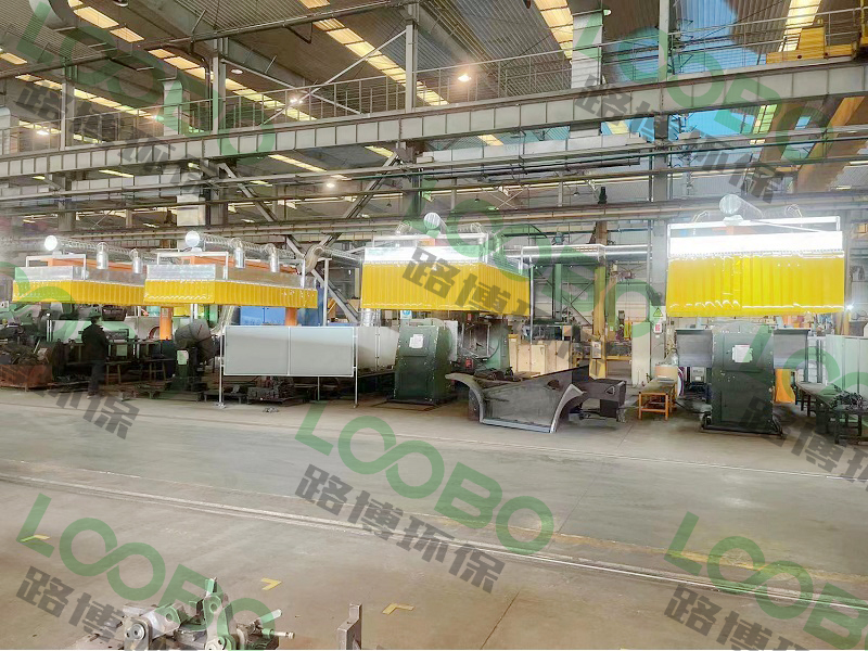 安徽某重型工程機械企業-大噸位車架焊接煙塵收集項目竣工驗收